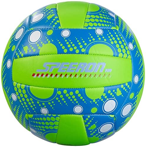 Speeron Volleyball: Beachvolleyball, griffige Soft-Touch-Oberfläche, Kunstleder, 20,5 cm Ø (Volleyball-Ball, Beachvolley-Ball, aufblasbar)