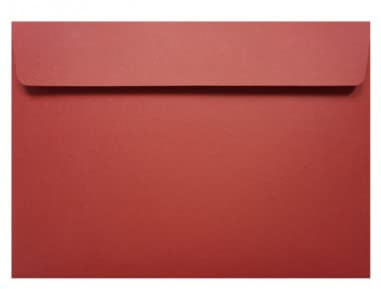 Netuno 25 farbige Briefumschläge Rot DIN C5 16,2 x 22,9 cm 120g Design elegante Umschläge bunte Briefhüllen groß A5 für Einladungskarten Geburtstagskarten hochwertige Briefkuverts Einladungen