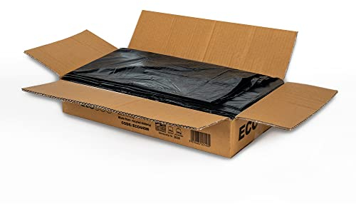 Black Refuse Sacks Bin Bags Extra Heavy Duty 20kg CHSA (18x29x38) 200 Bags