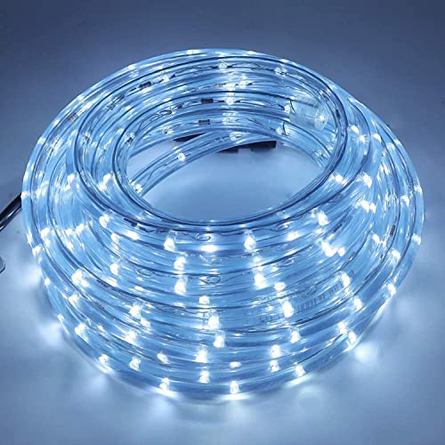 Wisada LED Lichtschlauch Außen,50m 36 LEDs/m Kaltweiß LED Schlauch 220V LED Indoor Leuchtstoffröhre, Outdoor LED Lichter Wasserdicht Lichterschlauch für Terrasse Wohnzimmer Weihnachten Partydeko
