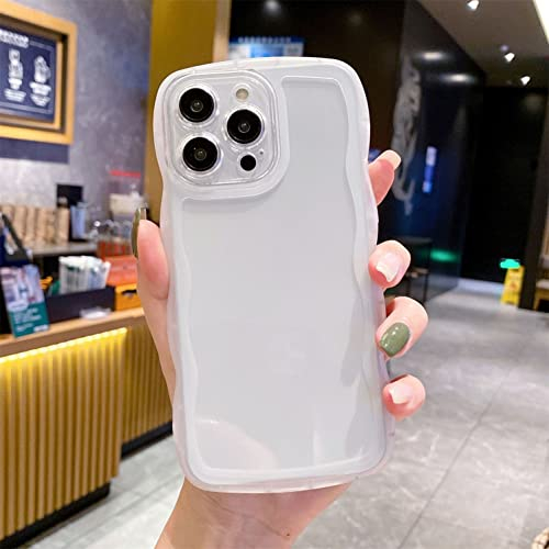 Rokmym Kompatibel Mit iPhone 11 Pro Matte Hülle - Transparente Handyhülle, Große Wellenförmige Weiche Silikon TPU Ultradünne Schutzhülle Case Cover