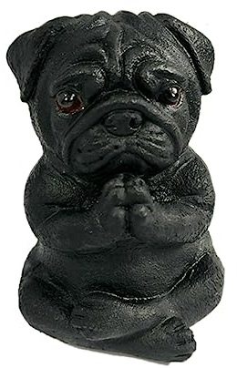 BIGULA Schöne Yoga-Hunde-Ornament Heimdekoration Yoga-Enthusiasten Zuhause Schlafzimmer Schlafsaal Dekoration Geschenk Yoga-Bulldong-Figur