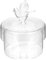 Alipis Elegant Glass Cake Plate Ornaments Cake Display Stand Dessert Displaying Plate Multi-functional Tray