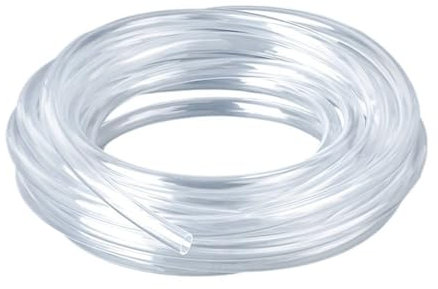JAMAKALA 12 Metre Soft Air Pump Hose, Standard 4mm I.D., 6mm O.D. Hose, Multi-functional PVC transparent hose for Aquarium Air Pumps, Aquariums, Aardens, Fish Tank Air Pump