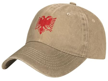 Schirmmütze Basecap Flagge Von Albanien Baseballkappe Verstellbare Sonnenblende Mütze Baumwolle Baseball Mütze Für Teenager, Golf, Reisen