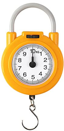 10 kg tragbare mechanische Waage zum Aufhängen von Fischen/Gepäck/Küchenwaage, Haken zum Aufhängen, Mehrzweckwaage für Haushalt