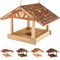 BIRDSOUL Vogelhaus zum Aufhängen [Wasserabweisend] Vogelfutterhaus Wetterfest | Vogelhaus Balkon | XXL | 2 Farben + 3 Designs