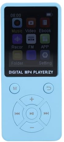 MP3 Player mit Bluetooth und Lautsprecher, 64 GB | Tragbarer Musikplayer mit HiFi Sound unterstützt 128 GB SD FM Radio Video E Book inklusive Kopfhörer