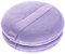2 Stück 13 cm Runde Groß Powder Puff Ultraweich Kristallsamt Puderquaste Wiederverwendbar Waschbar Lila Puderquaste Nass- und Trockengebrauch Make-Up-Tools Puderquaste für Setting Powder, Körperpuder