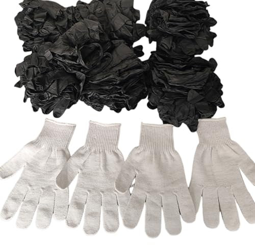 kwoifioy Accessoire Gants Barbecue Fonctionnel Pratique avec Bouts Doigts Texturés Doublures Lavables pour Les Cuisiniers Au Grill