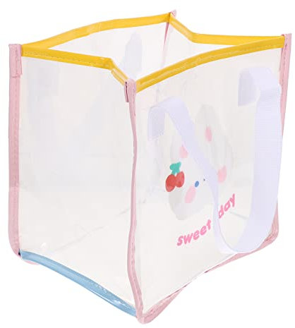 LIFKOME Handtasche Einkaufstasche für Frauen Taschen Strandtasche aus Rattan Umhängetasche für Damen umhängebeutel schultertasche gledbörse geldbörse Transparenter Jelly-Beutel PVC-Tasche