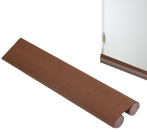 Schaumstoff unter der Tür: Zugluftstopper für Innentür, doppelter Zugluftstopper | Verstellbare Türdichtung, wasserdicht, schalldämmend mit Kehrstopfen, energiesparend