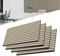 UISEBRT Lot de 4 panneaux acoustiques - Revêtement mural - En bois véritable - Placage en bois véritable - Panneaux acoustiques - Panneau mural 3D - Feutre acoustique - 120 x 60 cm - Couleur bois