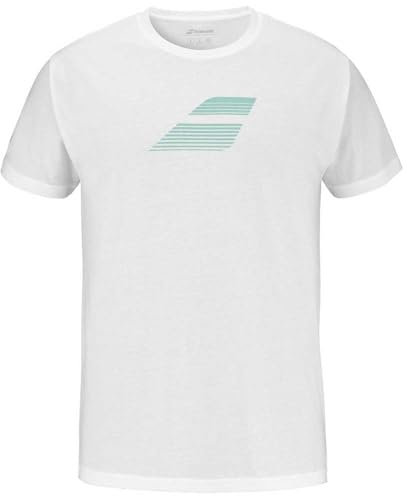 Babolat Herren T-Shirt Exercise Big Flag Tee Weiß M