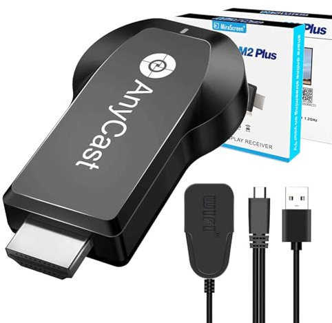 Wireless Display Adapter, 4K 1080P Wireless HDMI Display Adapter Dongle, Mobile Screen Mirroring Receiver Dongle for iPhone/iPad/Android to TV Projector Support Miracast Airplay DLNA