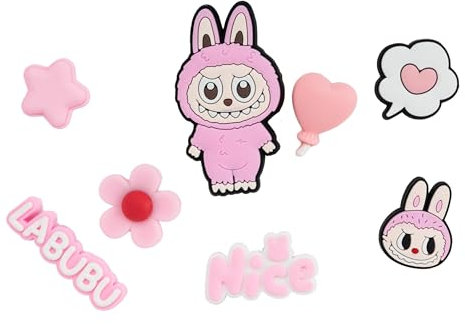 BESCH Shoe Charms Adornos para Zuecos 8 Piezas - Accesorios de Decoración para Zapatillas Zuecos, Pines Encanto Decorativos para Zapatos Niñas Mujeres Niños
