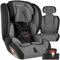 tectake® Siège auto bébé enfant dès 15 mois Siege auto bebe avec Harnais 5 points, fixation sécurisée & réducteur de siège Voiture enfant Sécurité enfant Sièges auto Siège auto bouclier