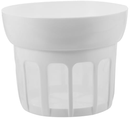 Passoire à Yaourt à Mailles Fines pour Séparation du Lactosérum | Blanc, Plastique et Maille, Usage la Cuisine à Domicile, Filtre les Liquides pour Yaourt Épais