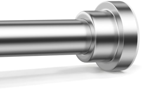 QINGYUN Silber Teleskopstange 79-195cm Gardinenstange Ohne Bohren