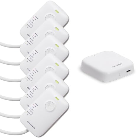 Xanlite - Pack Chauffage Connecté - 1 Passerelle KPAS01 + 6 Boîtiers de Pilotage Connectés - Radiateurs Électriques Fil Pilote - Gestion Intelligente Multi-Zones - Blanc