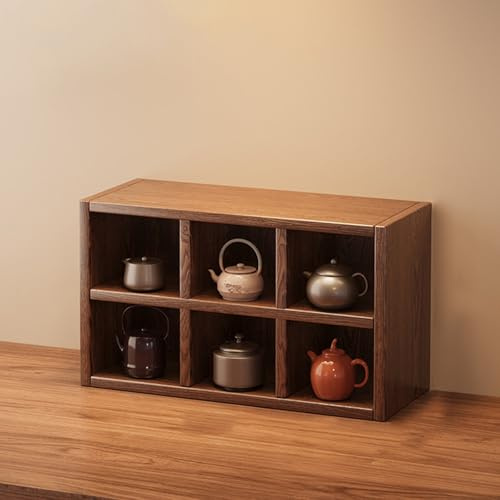 Stoolzfaid Wall Mounted Coffee Mug Display Shelf,Wooden Wall Mounted Cup Display Rack,Strong Load-Bearing Capacity,Efficient Storage,Multi-Slot Design,For Home,Coffee Station