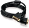 HDSupply DC130-020 DVI-D cavo Dual Link (connettore DVI-D (24 + 1) - connettore DVI-D (24 + 1)), contatti dorati, 2,00 m, nero