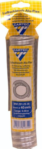 Cartec 2912939 Luftschlauch, Alu-Flex, 40 mm