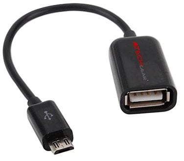 TECHGEAR Câble Adaptateur Micro-USB OTG pour Samsung Galaxy S7/S7 Edge/S6/S6 Edge/S5/S4/S3/S2/Note 5/Note 4/Note 3/Note 2/Note/Alpha/Ace/E5/E7/J5, etc. Adaptateur 5 Broches Micro vers USB Femelle