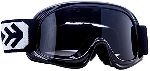 ARMOR HELMETS® AG-49 „Black“ · Kids Cross-Brille · Kinder Schutz-Brille MX Enduro Moto Sport Pocket-Bike Junior Goggles verspiegelt Kinder-Helm Cross-Helm Motorrad-Helm · BLACK SILVER CLEAR