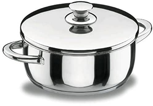 LACOR 40026 Cacerola Con Tapa Vitrocor Inox, Plata, 26 cm