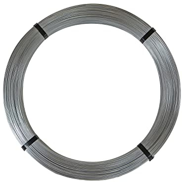 Aluminiumbeschichteter Zaundraht Medium Tensile 1,8 mm/500 m - Weidezaundraht - Geeignet für Rinder, Schafe, Rehe & Hirsche, Schweine, Ziegen - Reißfestigkeit: kg - Aluminiumbeschichtete