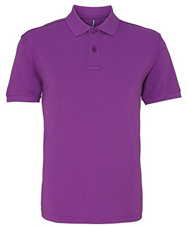 Asquith & Fox Men's Asquith and Fox Men's Polo Short Sleeve Polo Shirt, Purple (Orchid 000), Large (Manufacturer Size:Large)