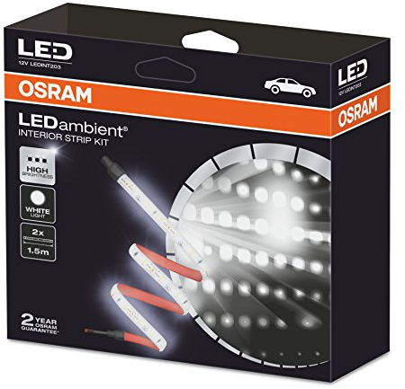 OSRAM Ledint203 OSRAM Ledambient Interior Strip Kit Universal, Led, Ledint203, 1 Kit, Bianco, Set Di 2