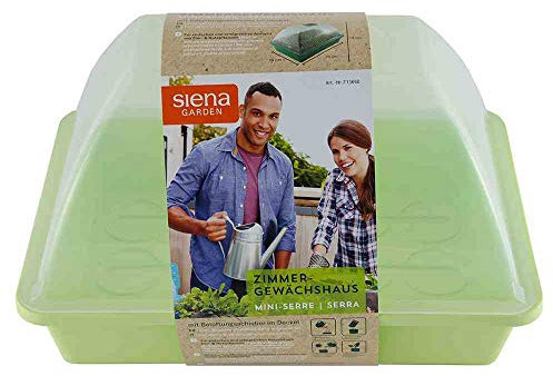 Siena Garden Zimmergewächshaus Midi-Grow 29x19x19cm, pastellgrün