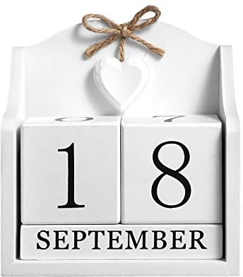 Wakauto Das Date Mit Dir Selbst Ewiger Kalender Date Mit Mir Selbst Ewiger Kalender Holz Kalender Dauerkalender Das Date Mit Dir Selbst Kalender Holz Perpetual Kalender mit Tagen Holz Kalenderblöcke