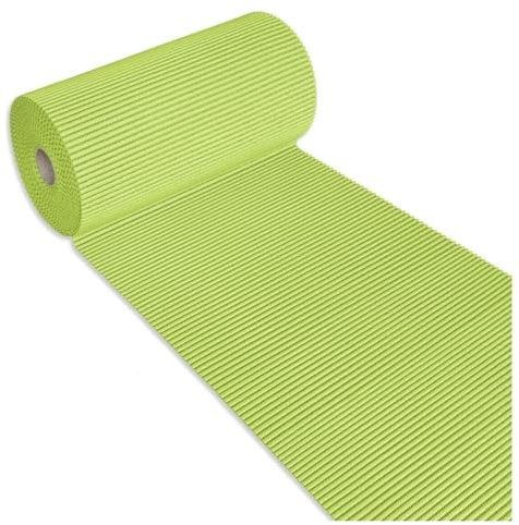 emmevi Tapis en caoutchouc souple, bord de piscine, rouleau de 15 mètres, multi-usages sous verre, évier vert