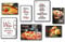 TypeStoff Poster-Set – Pizza Pasta Wein – Kunstdrucke ohne Rahmen - Typografie-Bilder auf hochwertigem Karton - Plakat, Druck, Print, Wandbild zum Thema Essen und Küche - PS-00840