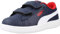 PUMA Smash 3.0 L V PS, Scarpe da Ginnastica, Navy White-for all Time Red, 31 EU