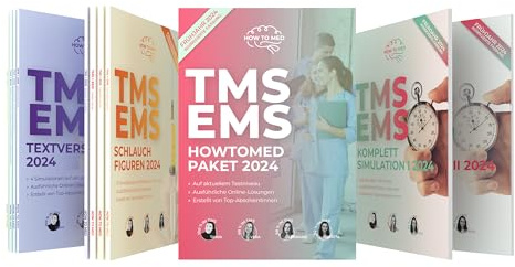 HOWTOMED - TMS & EMS Kompendium 2025/2026 - Leitfaden & Vorbereitung für den Medizinertest - Angepasst an letzten TMS - Übungsbücher Medizin Test in Deutschland