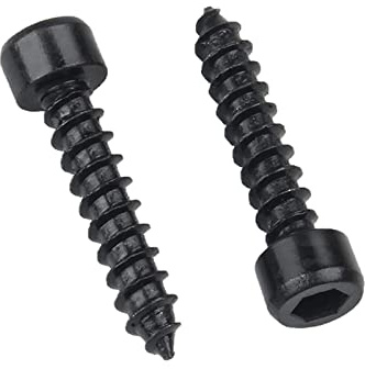 ORANXIN M4 x 12mm 50 Pcs Vis autotaraudeuses Niveau 8.8 Acier au carbone Tête cylindrique Conférencier Trompette Capuchon de douille Vis à bois Noir