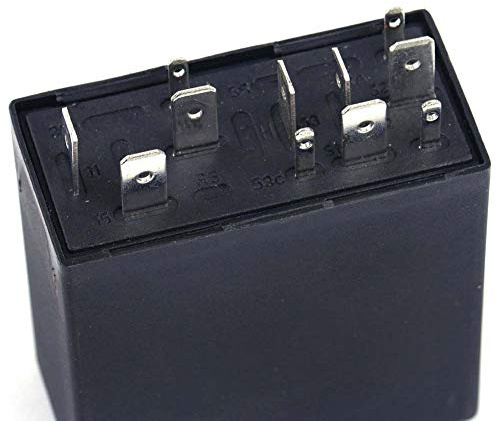 Intermittierendes Wischerrelais Motorsteuerrelais Kunststoff und Metall Schwarz 377 Intermittierendes Wischermotorsteuerrelais für B5 Mk4 für 4B0 955 531A
