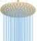 BSTIIU 12 Inch Round Rainfall Shower Head, High Pressure Overhead Shower Heads, Wall Ceiling Mounted Ultra Thin Stainless Steel Shower Head, Brushed Gold