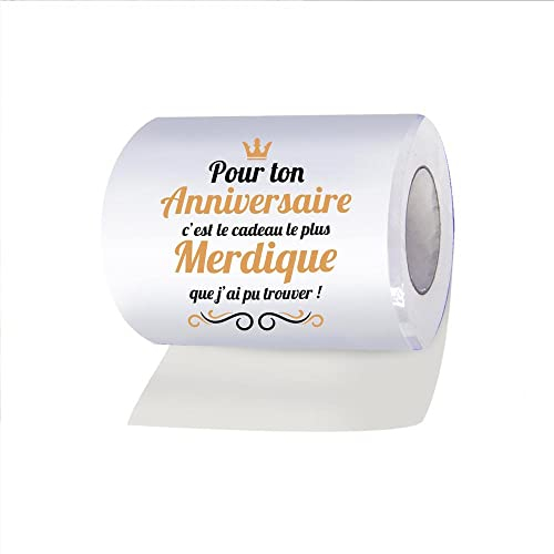 STC Papier Toilette Rouleau WC Anniversaire MERDIQUE
