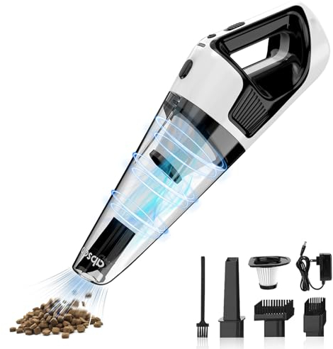 absob Handheld Vacuum, High Power Car Vacuum Cleaner Cordless,Lightweight Mini Portable Rechargeable Vacuum Cleaner with Multipurpose Nozzles,for Home and Car