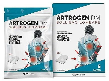 Marco Viti Artrogen - Cerotto Sollievo Lombare Dispositivo Medico, 5 Pezzi