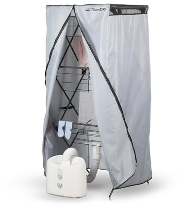 Minky SureDri Heat Pod Clothes Drying System, Transform 3 Tier Clothes Airer into Heated Drying Rack, Low Running Costs, Designed in UK