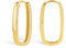 ALEXCRAFT Rechteckige Ohrringe Gold Creolen Eckig Klein Damen 14K Vergoldete Ohrringe Geschenk für Frauen Freundin Mama Mädchen