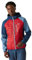 Regatta Pro Hybrid Herren-Kapuzenjacke, leicht, durchgehender Reißverschluss, Danger Red/Moonlight Denim, L