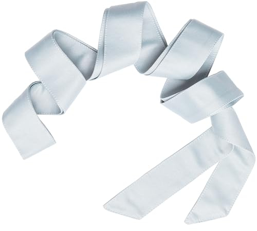 Maya Deluxe Damen Womens Belt Ladies Satin Sash Waist Tie Ribbon Bow Accessory for Bridesmaids Bridal Wedding Prom Evening Occasion Gürtel, Ice Blue, S-M