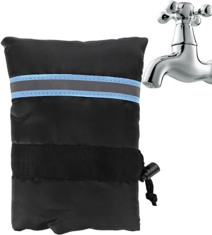 Housse de protection anti-gel pour robinet d'extérieur en coton isolé contre le gel - 15 x 20 cm